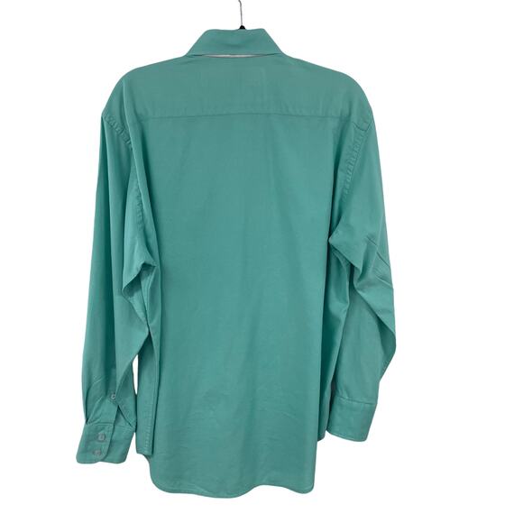 Robert Graham Light Green Long Sleeve Cotton Button Down Mens Large ASIS - Picture 6 of 7